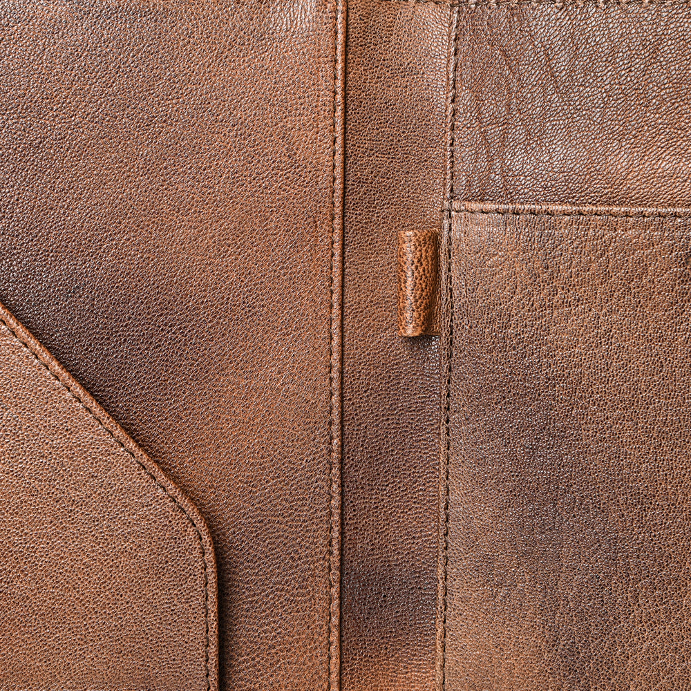 ADBG1040 Crocodile Embossed Leather Portfolio-Annie Western Cowhide Folio by American Darling