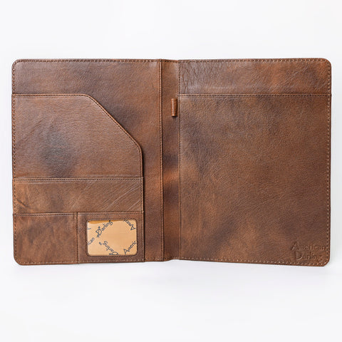 American Darling Crocodile Embossed Genuine Leather Western Portfolio Bag