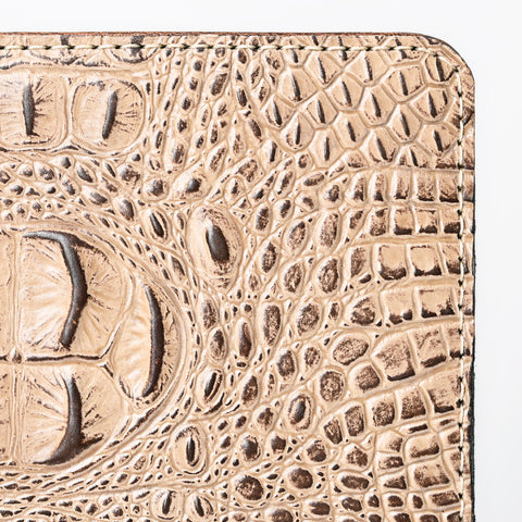American Darling Crocodile Embossed Genuine Leather Western Portfolio Bag