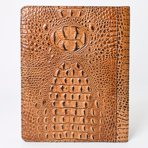 American Darling Crocodile Embossed Genuine Leather Western Portfolio Bag