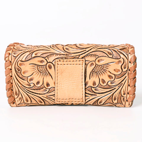 American Darling Hand Tooled Genuine Leather Western Sunglass Case