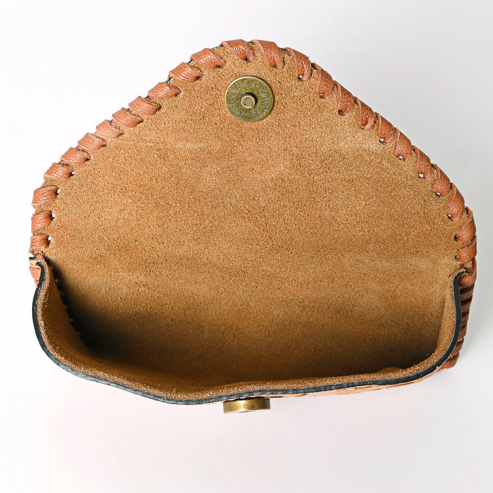 American Darling Hand Tooled Genuine Leather Western Sunglass Case