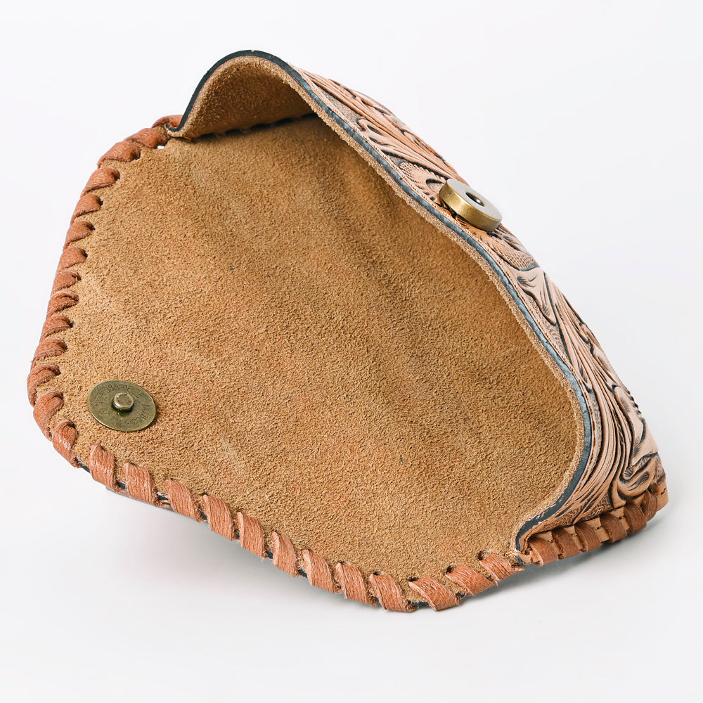 American Darling Hand Tooled Genuine Leather Western Sunglass Case