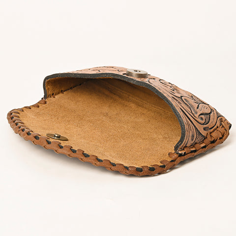 American Darling Hand Tooled Genuine Leather Western Sunglass Case