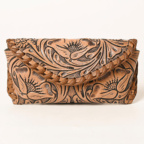 American Darling Hand Tooled Genuine Leather Western Sunglass Case