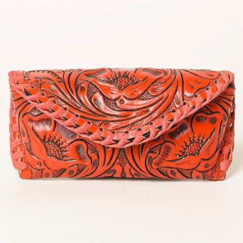 American Darling Hand Tooled Genuine Leather Western Sunglass Case
