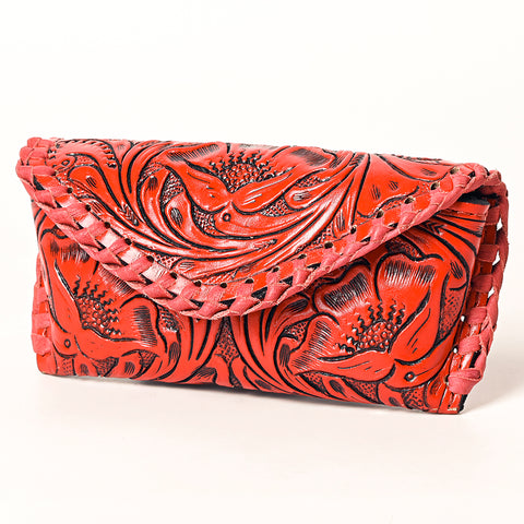 American Darling Hand Tooled Genuine Leather Western Sunglass Case