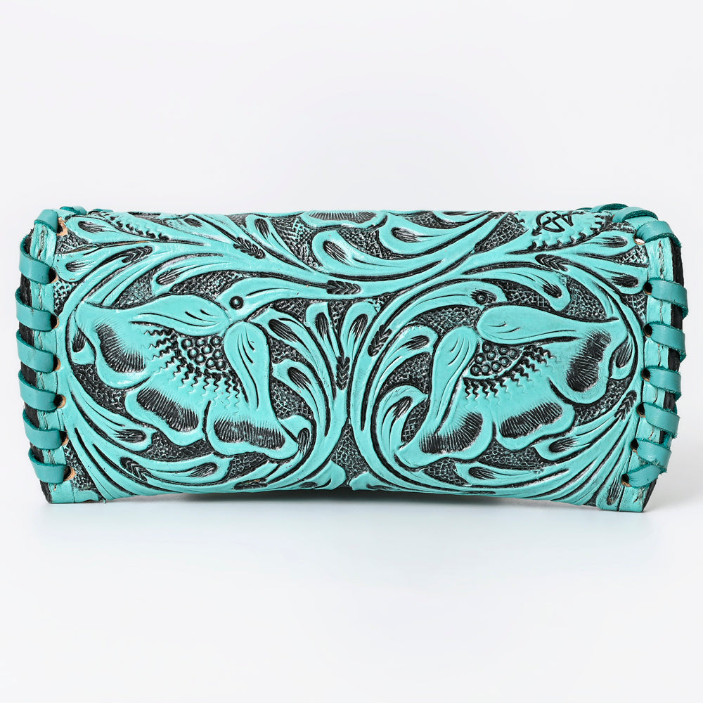 American Darling Hand Tooled Genuine Leather Western Sunglass Case