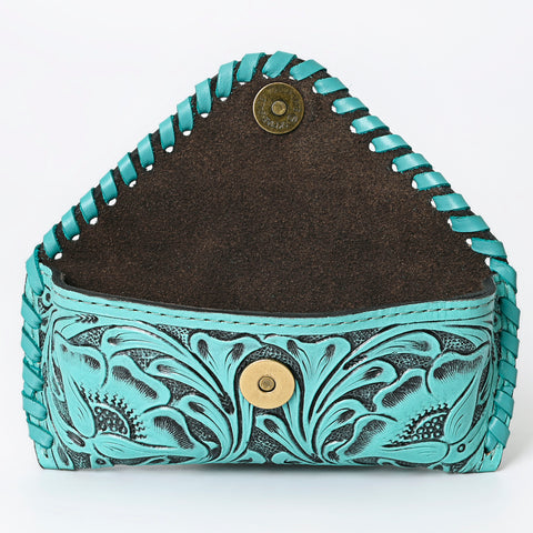 American Darling Hand Tooled Genuine Leather Western Sunglass Case