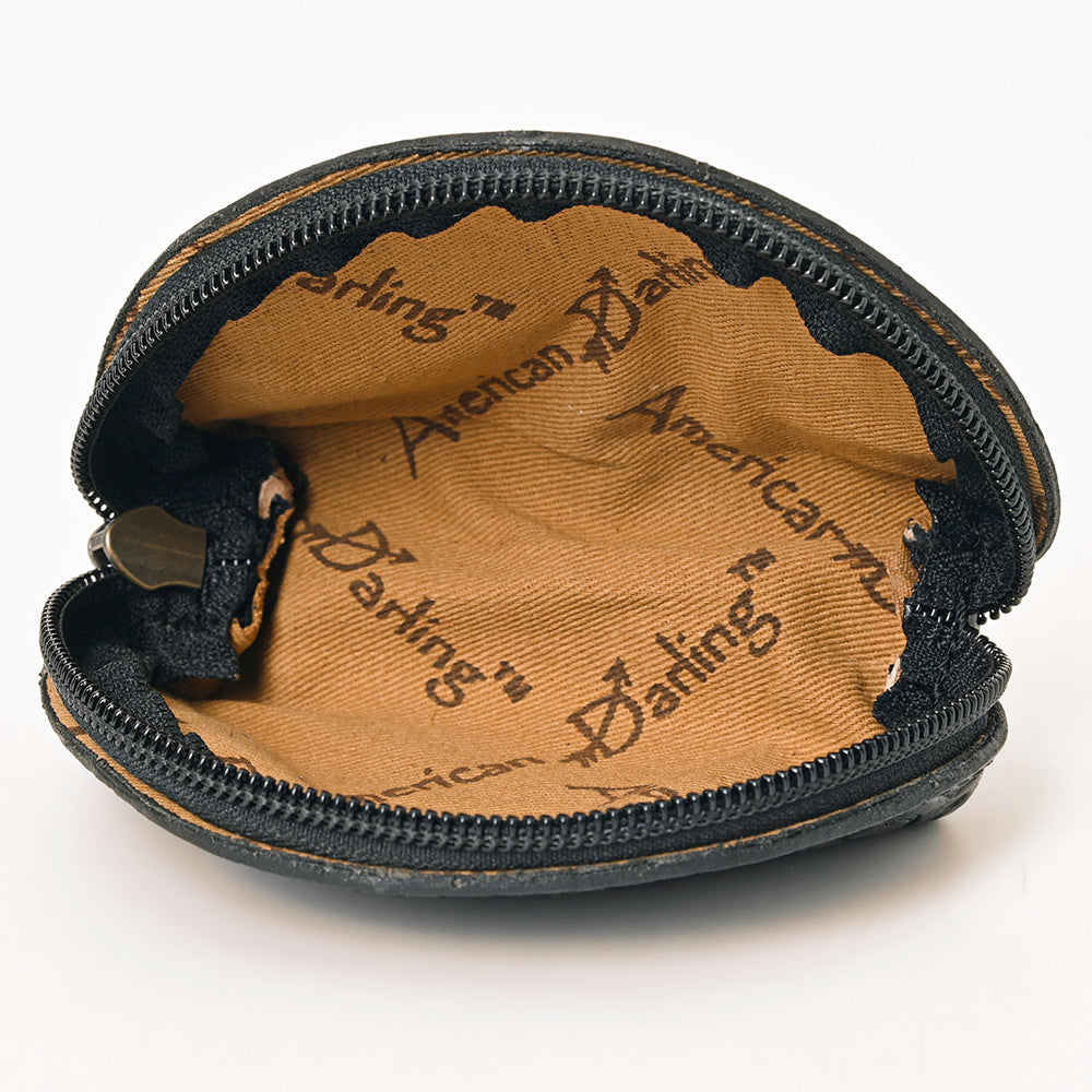 American Darling Artisan Embossed Leather Sunglass Case Featuring Floral Design