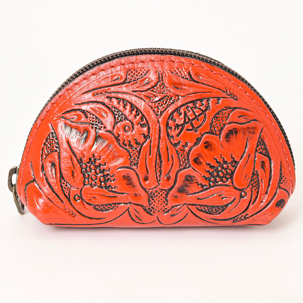 American Darling Artisan Embossed Leather Sunglass Case Featuring Floral Design