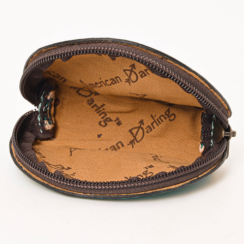 American Darling Hand Tooled Genuine Leather Western Sunglass Case
