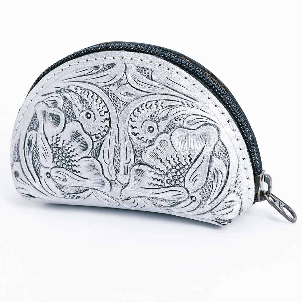 American Darling Artisan Embossed Leather Sunglass Case Featuring Floral Design
