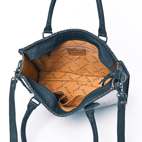American Darling Crocodile Embossed Genuine Leather Western Tote Bag