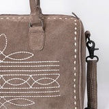 ADBG1585 Duffel Genuine western Suede Leather women bag