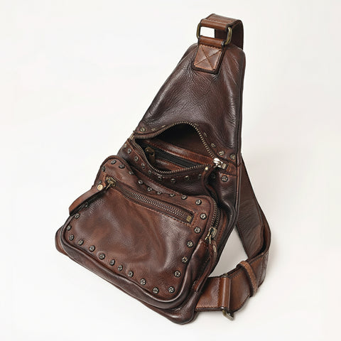SWC191 Caldera - Full Grain Leather Sling Bag