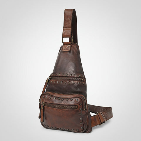 SWC191 Caldera - Full Grain Leather Sling Bag