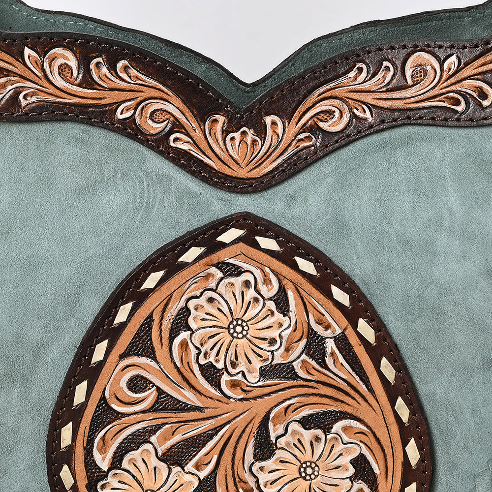 ADBGA419 Genuine Western Leather Hobo Bag Hand Tooled Cowgirl Purse by American Darling