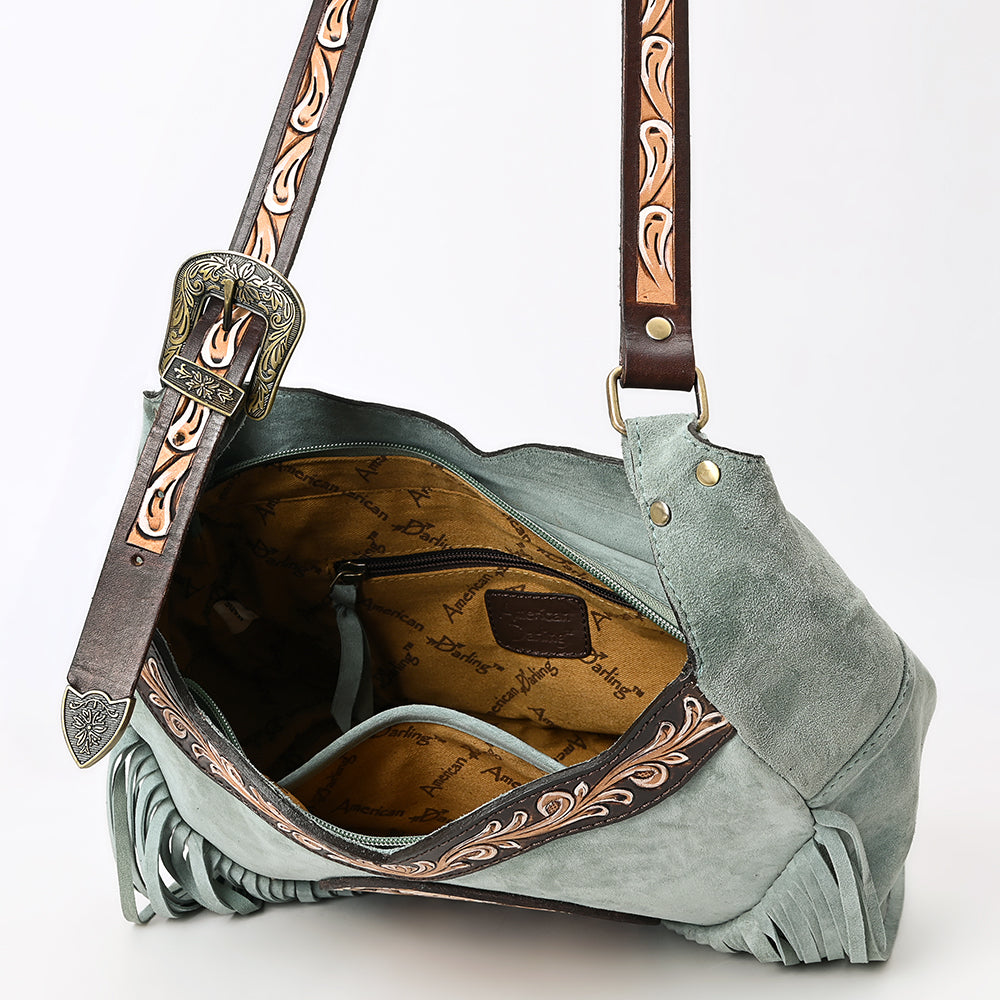 ADBGA419 Genuine Western Leather Hobo Bag Hand Tooled Cowgirl Purse by American Darling