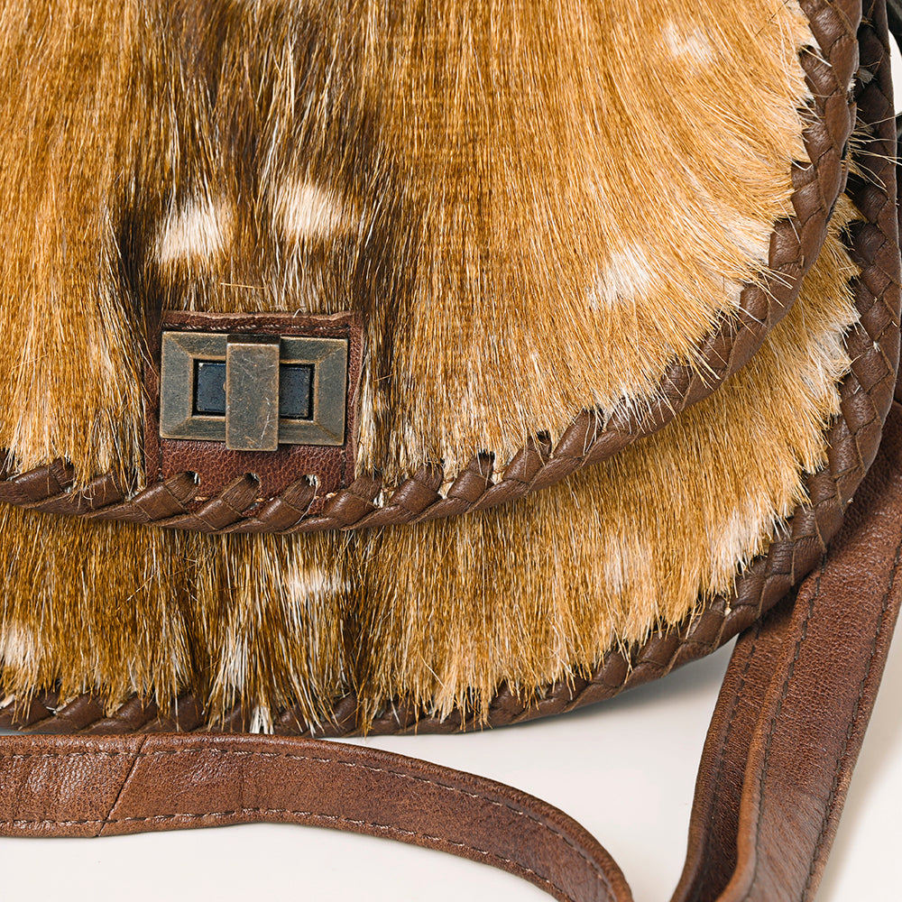 American Darling Genuine Hair-On Cowhide Leather Western Crossbody Bag