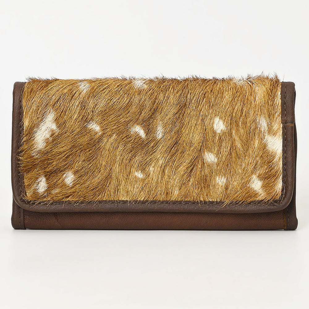 American Darling Hair-On Cowhide Genuine Leather Western Wallet Bag