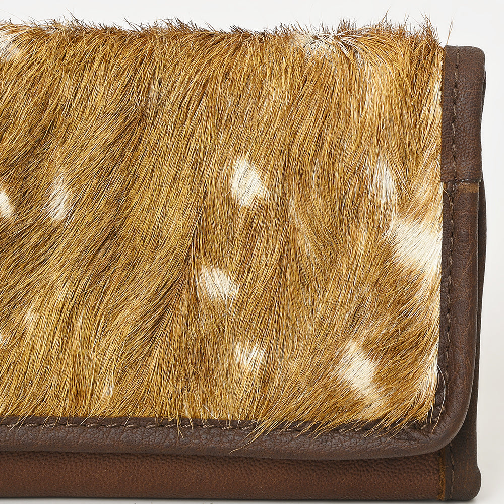 American Darling Hair-On Cowhide Genuine Leather Western Wallet Bag