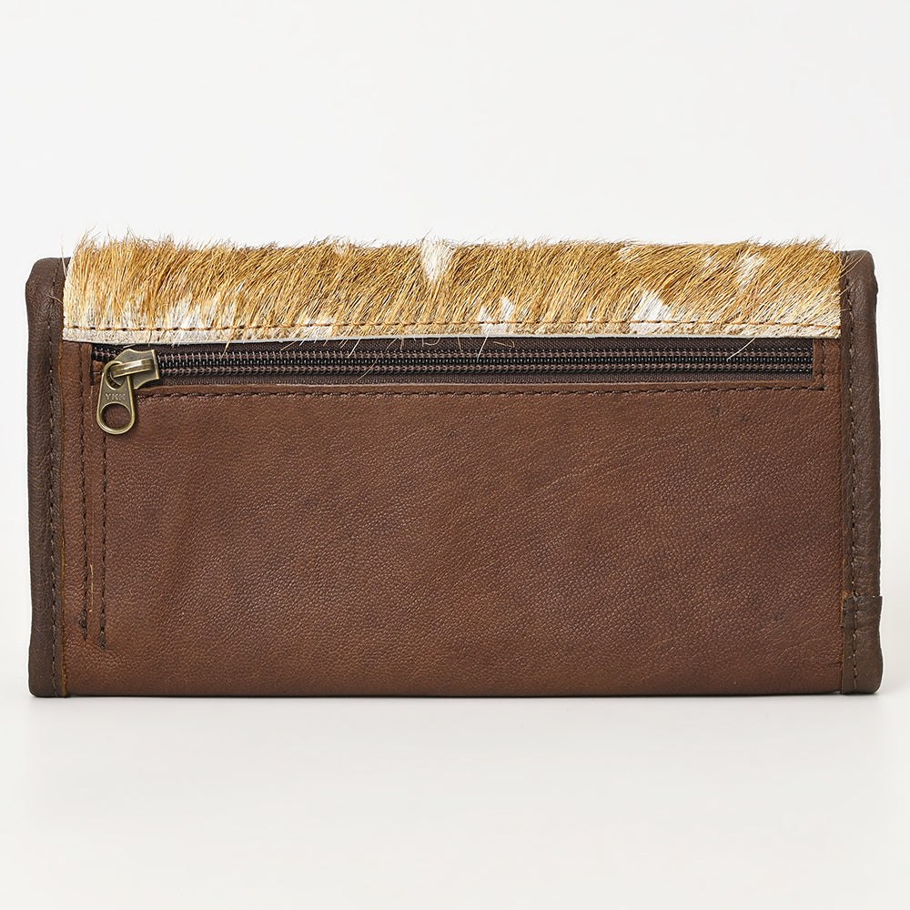 American Darling Hair-On Cowhide Genuine Leather Western Wallet Bag