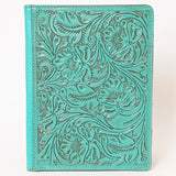 ADBG1232 Hand-Tooled Leather Portfolio - Western Floral Folio Case