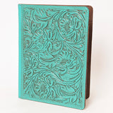 ADBG1232 Hand-Tooled Leather Portfolio - Western Floral Folio Case