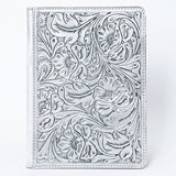 ADBG1232 Hand-Tooled Leather Portfolio - Western Floral Folio Case
