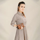 LC-ADBGA428 Clutch Genuine Western Leather Women Bag