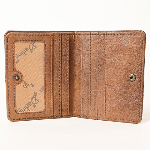 American Darling Western Genuine Leather Crocodile Embossed Wallet Bag -Compact Women Handmade Wallet