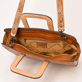 ADBG1259 Hand-Tooled Leather Briefcase - Western Floral Business Bag by American Darling