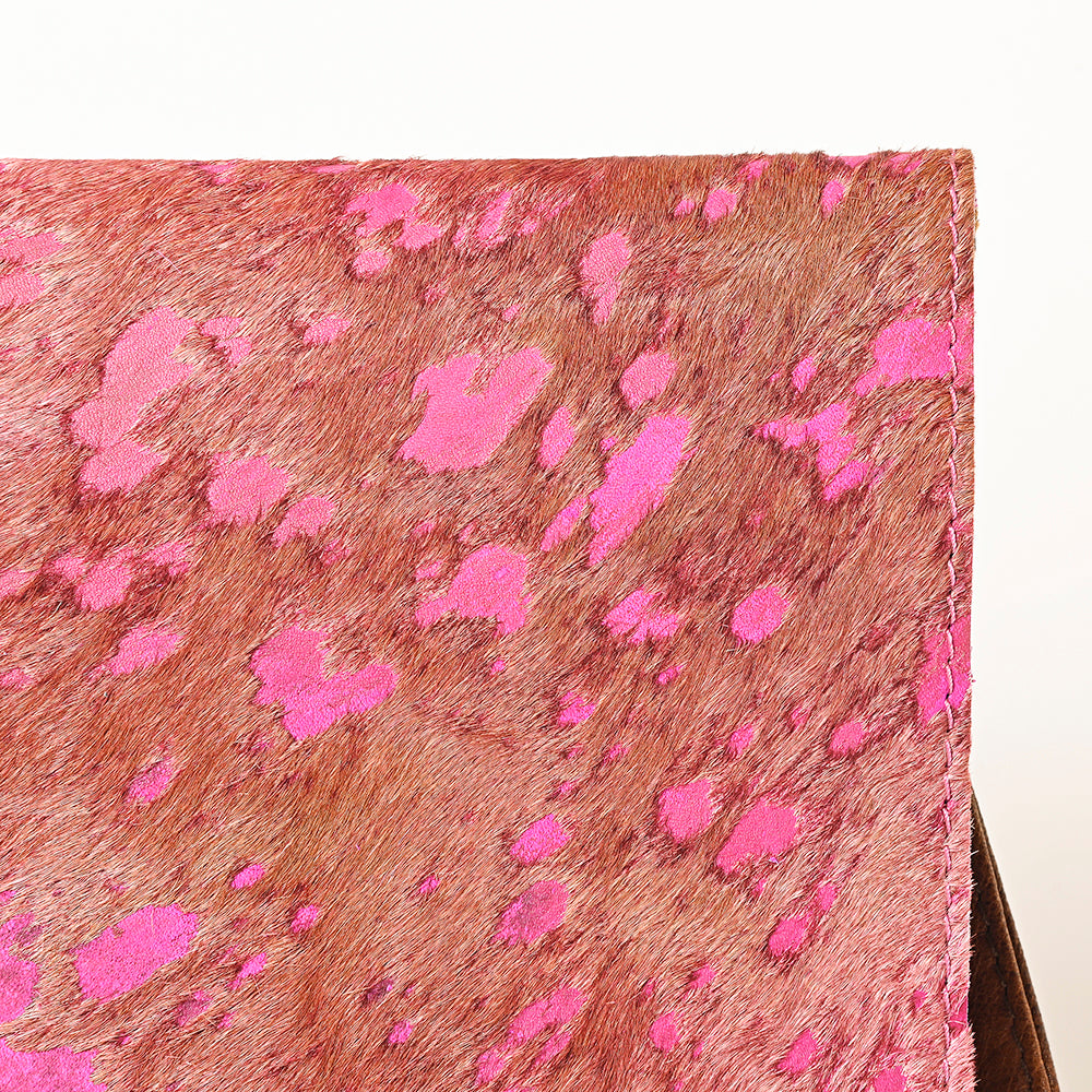 American Darling Hair-On Cowhide Western Wallet Bag - Genuine Leather Crossbody