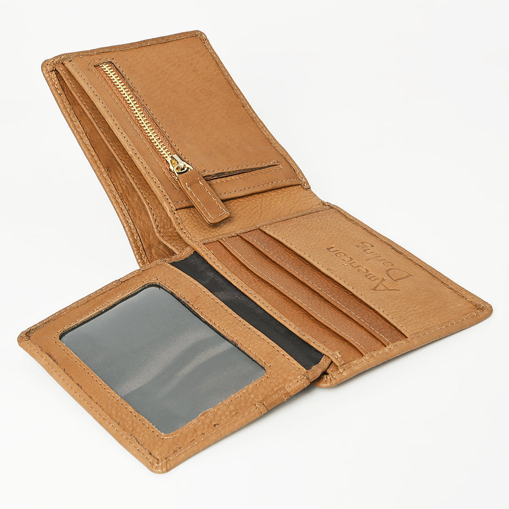 ADBGM395 Full-Grain Leather Bifold Wallet - American Darling