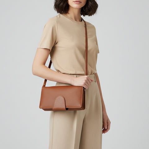 ADBGM393 Pebbled Leather Wristlet Clutch Crossbody - American Darling