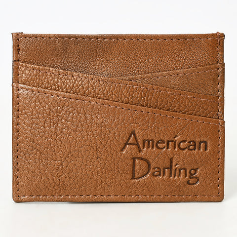 ADBGM392 Slim Genuine Leather Card Holder Wallet - American Darling