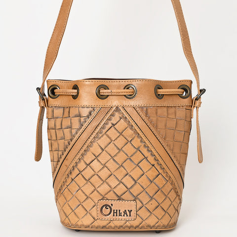 OHG101 Bucket Genuine Leather women bag western Bag