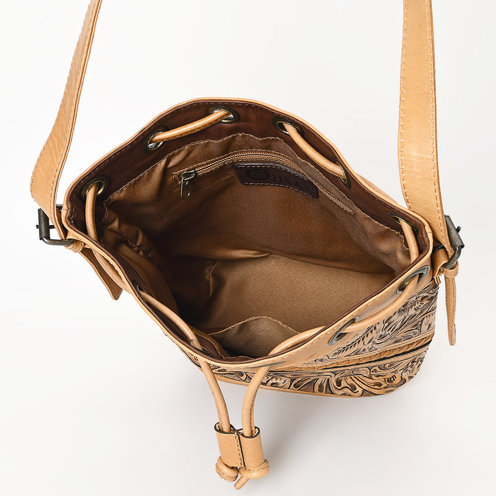 OHG101 Bucket Genuine Leather women bag western Bag