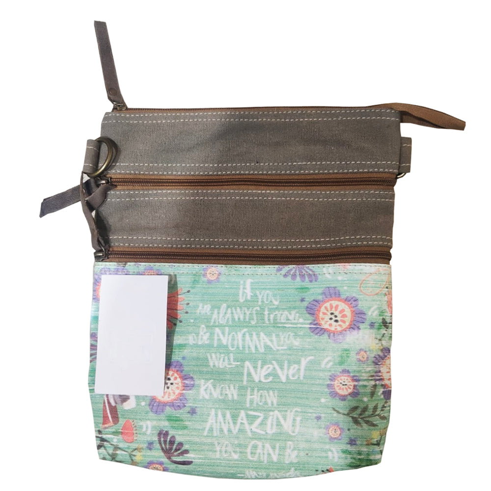 LC-OHV239 Crossbody Upcycled Canvas Ladies Bag