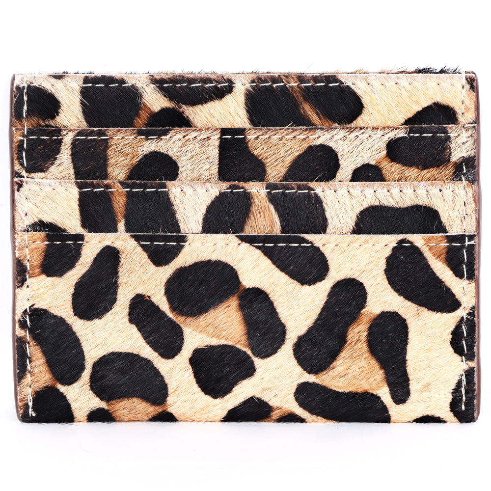 ADCCM104 Hair-On Hide Leather Card Holder - Bold Western Style