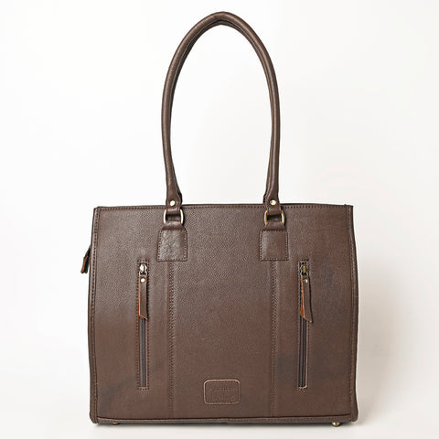 American Darling Hand Woven Saddle Blanket & Leather Western Tote Bag