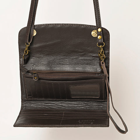 American Darling Hand Tooled Leather Small Cross body Bag Western Purse