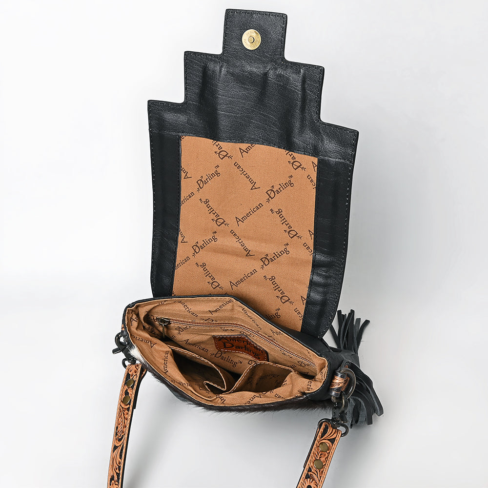 LC-ADBG856G Messenger Hair On Genuine Western Leather Women Bag