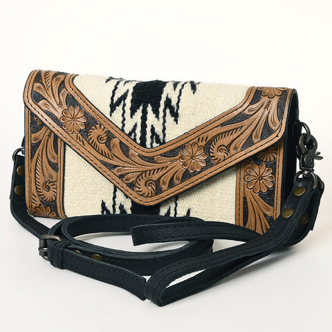 American Darling Handcrafted Hand Tooled Leather Saddle Blanket Envelope