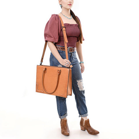 American Darling Western Genuine Leather Tote Bag - Handcrafted Premium Everyday Carry