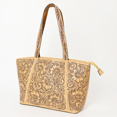 LC-ADBGZ792 Hand-Tooled Floral Western Leather Tote Bag - American Darling