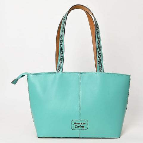 LC-ADBGZ792 Hand-Tooled Floral Western Leather Tote Bag - American Darling