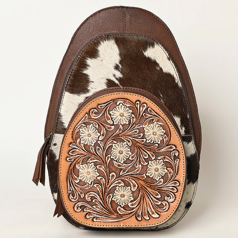 American Darling Western Leather Backpack Hand Tooled Cowhide Purse