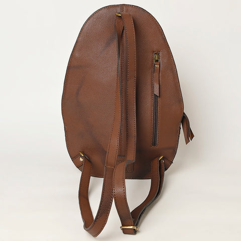 American Darling Western Leather Backpack Hand Tooled Cowhide Purse